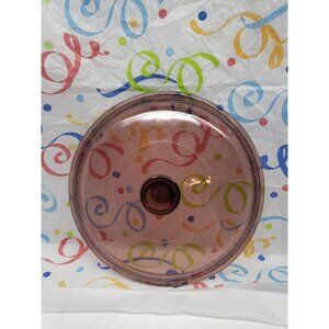 Pyrex Corning Visions Cranberry Replacement Lid Only 623C for 2 qt Saucepan